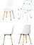 Eames Sandalye Avanos Ahşap Mdf Açılır Mutfak Masası Takımı - 70X120+30 cm 3