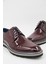 E606 Erkek Rugan Ayakkabı - Bordo 4