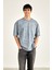 Yıkamalı Oversize Baskılı Kısa Kol Erkek T-Shirt Xl - Gri 3