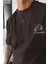 Erkek Arid Mountain Oversize Kahverengi Salas Boyfriend T-Shirt 2