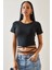 Siyah Bağcıklı T-Shirt 5YXK1-48289-02 2