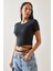 Siyah Bağcıklı T-Shirt 5YXK1-48289-02 3