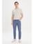 ALTINYILDIZ CLASSICS Erkek Petrol Slim Fit Dar Kesim 5 Cep Armürlü Esnek Pantolon 3