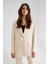 Desenli Taşlı Astarlı Blazer Oversize Kadın Ceket 2