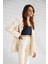 Desenli Taşlı Astarlı Blazer Oversize Kadın Ceket 5