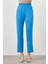 Beli Lastikli Dar Paça Mavi Pantolon 1
