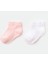 Organik Çorap Sneakers 2li Pembe - Beyaz 1