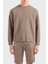 Pamuklu Regular Fit Bisiklet Yaka Sweat Erkek Sweat 3D1M62 1jhsz 0440 1