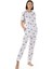 Panda Baskı Kadın Pijama Takımı 1