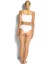 Kadın Beyaz Lazer Kesim Bikini 698 3