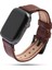El Yapımı Apple Watch Saat Kordonu, 42,44,45,49 mm Kasa, Gerçek Hakiki Deri, El Dikişi, Paslanmaz Çelik 1