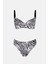 40218 Zebra Desenli Toparlayıcı Bikini Takımı 5