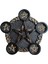 Pentacle Candle Tutucu Pentagram Şamdan Masası Dekoratif Centerpieces Siyah Bakır (Yurt Dışından) 1