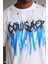 Unisex Oversize Kolye Dahil T-Shirt - Beyaz 1