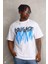Unisex Oversize Kolye Dahil T-Shirt - Beyaz 2