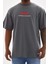 Unisex Baskılı Oversize T-Shirt - Füme 1