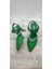 Çiğdem Yeşil Kadeh Ökçe V Kesim Taşlı Topuklu Ayakkabı - Yeşil - 36 - ST02565-12971 2