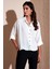 Relaxed Fit Truvakar Kollu Arkası Uzun Gömlek Bayan Gömlek 67033392S4 2