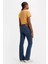 725 Streç Pamuklu Yüksek Bel Slim Bootcut Jeans Bayan Kot Pantolon 18759 3