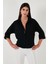 Relaxed Fit Truvakar Kollu Arkası Uzun Gömlek Bayan Gömlek 67033392S4 3