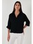 Relaxed Fit Truvakar Kollu Arkası Uzun Gömlek Bayan Gömlek 67033392S4 5