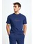 Logolu Bisiklet Yaka Pamuk T Shirt Erkek T Shirt EM165 1