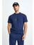 Logolu Bisiklet Yaka Pamuk T Shirt Erkek T Shirt EM165 5