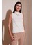 Pamuklu Kolsuz Dik Yaka T Shirt Kadın T Shirt 5865710 1