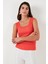 Slim Fit Kalın Askılı Dantelli Kare Yaka Bürümcük Atlet Kadın Atlet 5864979 1