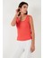 Slim Fit Kalın Askılı Dantelli Kare Yaka Bürümcük Atlet Kadın Atlet 5864979 4