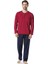 5560 Bordo Damatlık Ropteşambr 5 Li Pijama Set 2