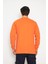 Orange Safety Sweat T-Shırt Bisiklet Yaka Kışlık Uzun Kol 4