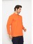 Orange Safety Sweat T-Shırt Polo Yaka Kışlık Uzun Kol 3