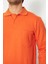 Orange Safety Sweat T-Shırt Polo Yaka Kışlık Uzun Kol 5