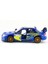 1:36 Ölçek 2007 Subaru Wrx Rally Mavi Metal Model Araba 2