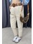 Taş Rengi Kemerli Gabardin Skinny Pantolon 3