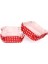 Pet Kapsül 80*80 mm - Kırmızı Puantiye (Kare) 100 Adet 1