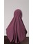Violet Pratik Hazır Geçmeli Genç Tesettür Bone Sandy Kumaş Düz Hijab 2312_21 2