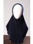 Lacivert Pratik Hazır Geçmeli Genç Tesettür Bone Sandy Kumaş Düz Hijab 2312_02 1