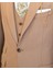Italyan Stil Slim Fit Ceket Yelek Pantolon Takım Elbise Camel T11606 4