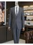 Italyan Stil Slim Fit Erkek Ceket Yelek Pantolon Takım Elbise Gri T11025 1