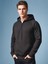 Yarım Fermuarlı Kapüşonlu Sweatshirt Raglan Uzun Kollu - 3iplik Pamuklu Standart Fit HOD5059 1