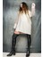 Tül Kollu Geniş Kesim Mini Tunik Elbise Sweatshirt 4