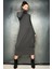 Dökümlü Oversize Yumoş Maxi Elbise 2