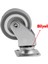 Mobilya Ofis Koltuk Tekeri Vidalı Yük Taşıma Alışveriş Sepeti Tablalı Teker 50 mm x 20 mm Gri 5