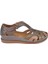 Hakiki Deri Comfort Kadın Sandalet FOR-22521 VİZON 2