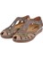 Hakiki Deri Comfort Kadın Sandalet FOR-22521 VİZON 4