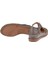 Hakiki Deri Comfort Kadın Sandalet FOR-22521 VİZON 5