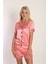 Sonsuz Şıklık Saten Şortlu Gömlek Yakalı Pijama Takımı 5