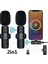 K9 Iphone ve Type-C Uyumlu Kablosuz Yaka Mikrofonu Tak Çalıştır Çiftli Yaka Mikrofonu 1